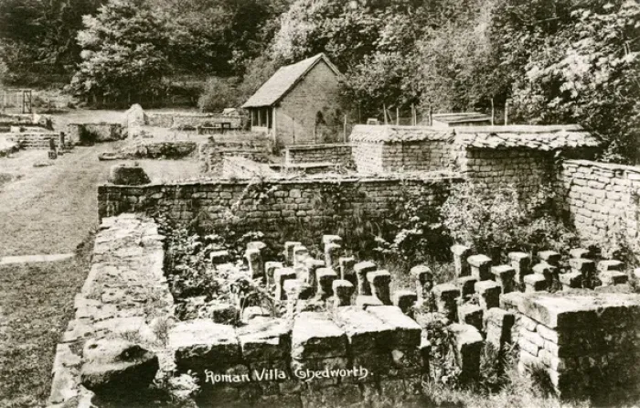 Framed Print : The Roman Villa, Chedworth, Gloucestershire Framed Print : The Roman Villa, Chedworth, Gloucestershire