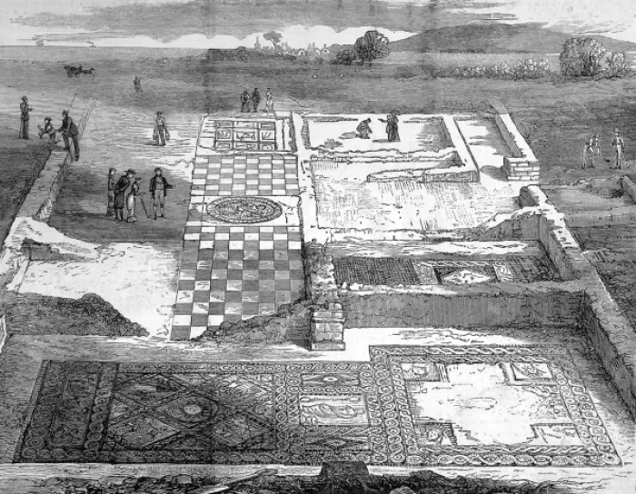 Framed Print : Roman Villa on the Isle of Wight Framed Print : Roman Villa on the Isle of Wight