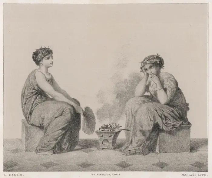 Framed Print : Roman Women / Perfume Framed Print : Roman Women / Perfume