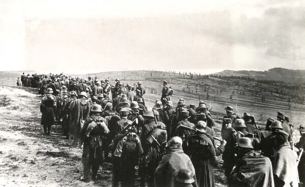 Romanian column, Austro-Hungarian army, WW1