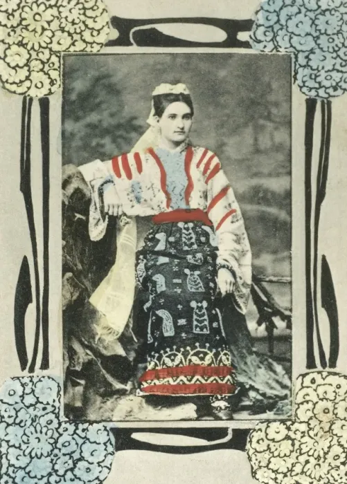 Framed Print : Romanian Woman - Traditional Costume Framed Print : Romanian Woman - Traditional Costume
