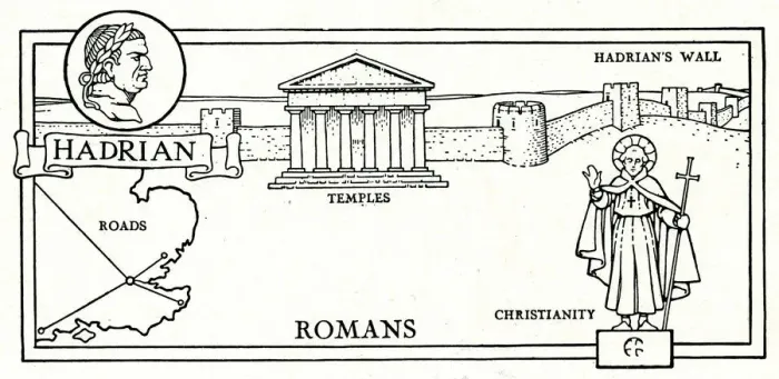 Framed Print : Romans in Britain - Hadrian, Temples, Christianity Framed Print : Romans in Britain - Hadrian, Temples, Christianity