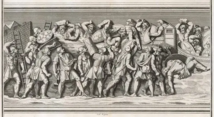 Framed Print : Romans against Germans Framed Print : Romans against Germans