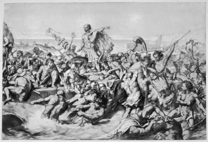 Framed Print : Romans Invade Britain Framed Print : Romans Invade Britain