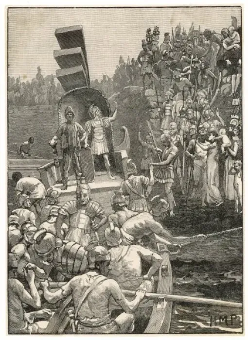 Framed Print : Romans Leave Britain Framed Print : Romans Leave Britain