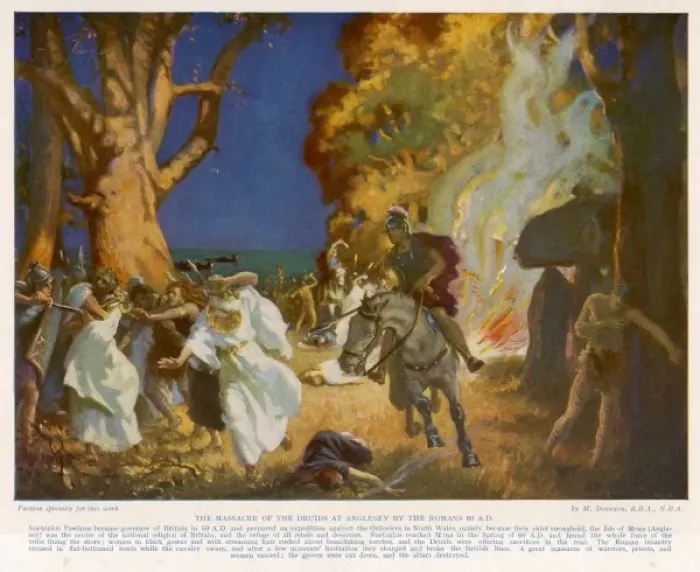 Framed Print : Romans Massacre Druids Framed Print : Romans Massacre Druids