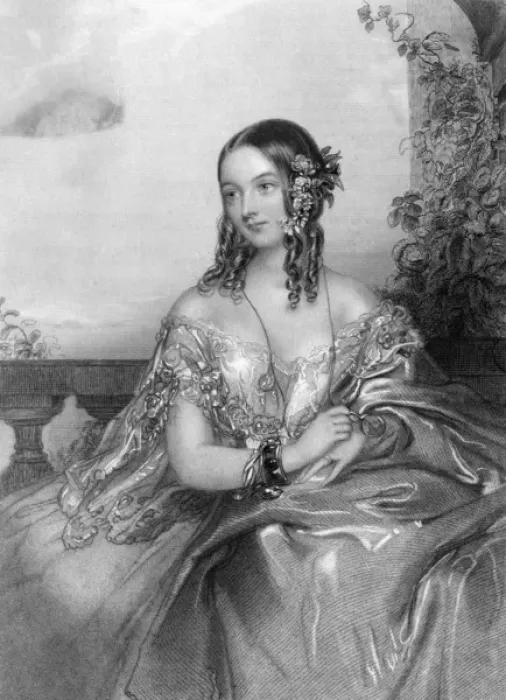 Framed Print : Romantic Lady (Hayter) Framed Print : Romantic Lady (Hayter)