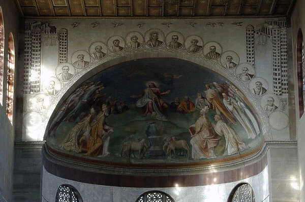 Rome. Fresco by Taddeo Zuccari (1529-1566), 1559. Basilica o