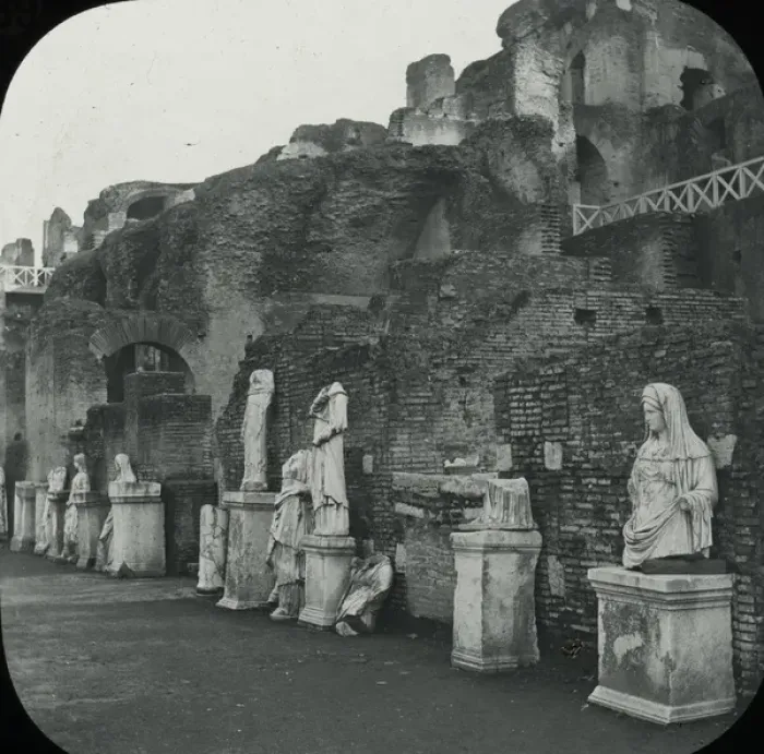 Framed Print : Rome, Italy - House and Statues of the Vestal Virgins Framed Print : Rome, Italy - House and Statues of the Vestal Virgins