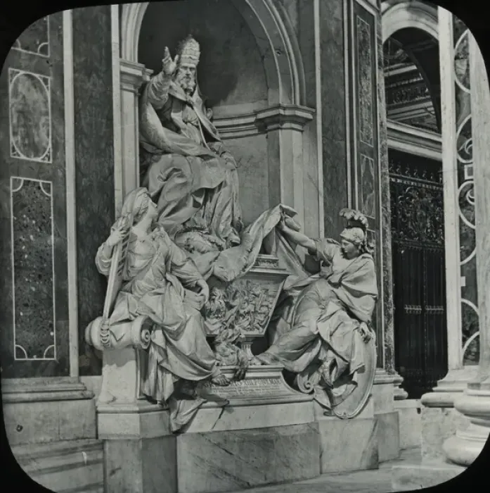 Framed Print : Rome, Italy - St Peters - Statue of Pope Gregory XIII Framed Print : Rome, Italy - St Peters - Statue of Pope Gregory XIII