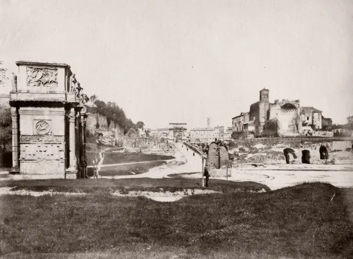 Framed Print : Rome, Italy, unusual view of Roman Ruins Framed Print : Rome, Italy, unusual view of Roman Ruins