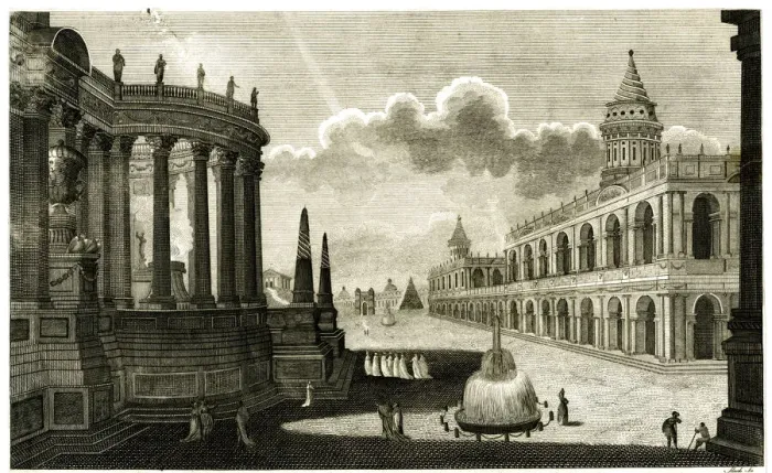 Framed Print : Rome in its original splendour Framed Print : Rome in its original splendour