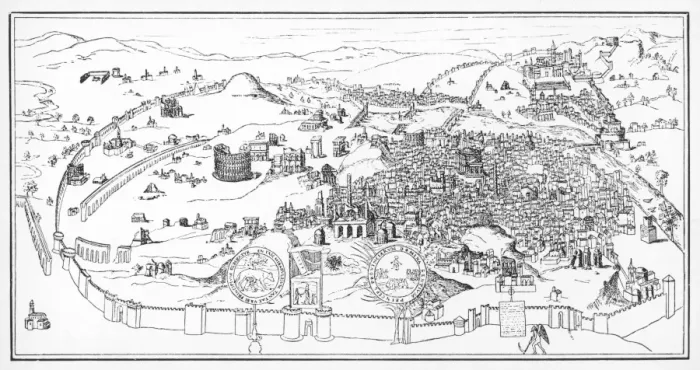 Framed Print : Rome / Panoramic View Framed Print : Rome / Panoramic View