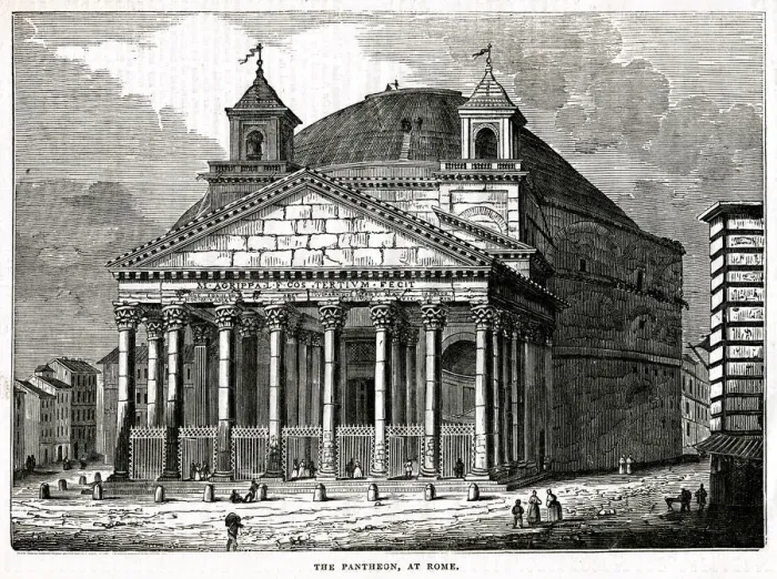 Framed Print : ROME / PANTHEON 1837 Framed Print : ROME / PANTHEON 1837