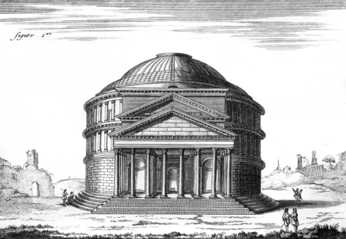 Framed Print : Rome / Pantheon C1760 Framed Print : Rome / Pantheon C1760