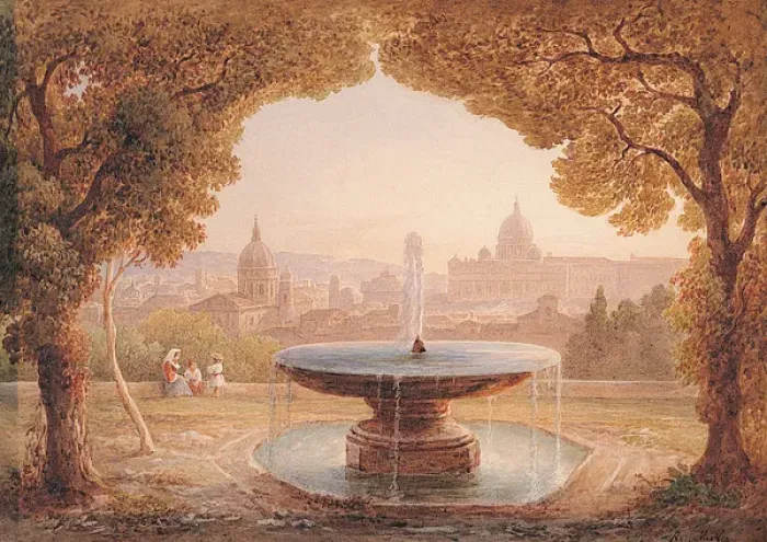 Framed Print : Rome from the Pincian Hill Framed Print : Rome from the Pincian Hill