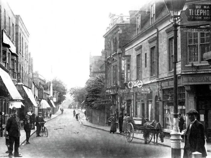 Framed Print : Romford South Street early 1900s Framed Print : Romford South Street early 1900s