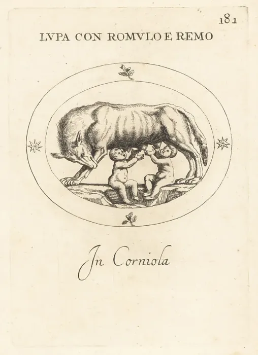 Framed Print : Romulus and Remus suckled by a wolf Framed Print : Romulus and Remus suckled by a wolf