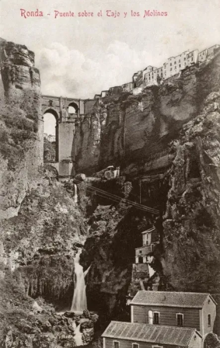 Framed Print : Ronda, Spain - Bridge over the Tagus and the Mills Framed Print : Ronda, Spain - Bridge over the Tagus and the Mills