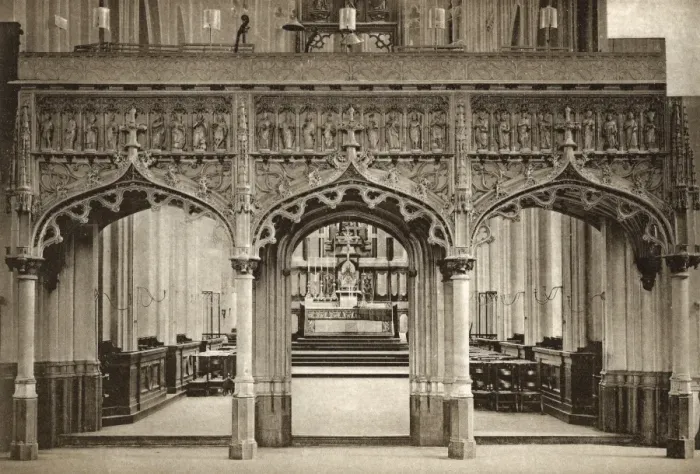 Framed Print : Rood screen, Church of St Pierre, Louvain, Belgium Framed Print : Rood screen, Church of St Pierre, Louvain, Belgium