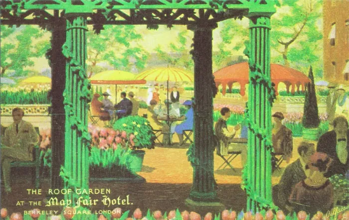 Framed Print : Roof Garden at the Mayfair Hotel, Berkeley Square, London Framed Print : Roof Garden at the Mayfair Hotel, Berkeley Square, London