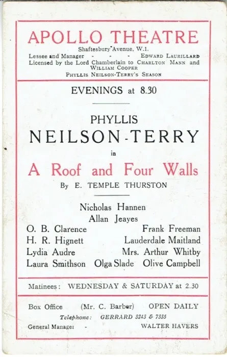 Framed Print : A Roof and Four Walls by E Temple Thurston