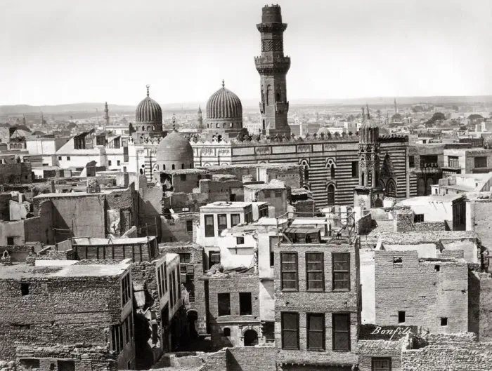Framed Print : Rooftop view of Cairo, Egypt, c. 1880 s Framed Print : Rooftop view of Cairo, Egypt, c. 1880 s