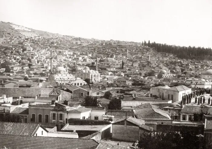 Framed Print : Rooftop view of Smyrna (Izmir) Turkey, c. 1880 s Framed Print : Rooftop view of Smyrna (Izmir) Turkey, c. 1880 s