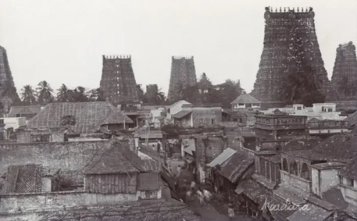 Framed Print : Rooftops of Madura, India Framed Print : Rooftops of Madura, India