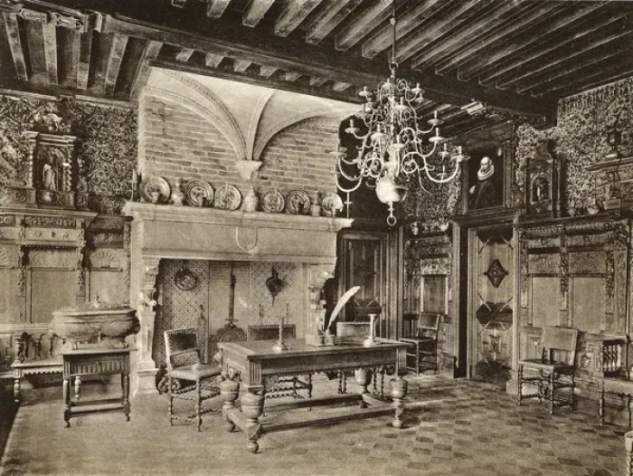 Framed Print : Room in Beauvoorde Castle, Wulveringhem, Belgium Framed Print : Room in Beauvoorde Castle, Wulveringhem, Belgium