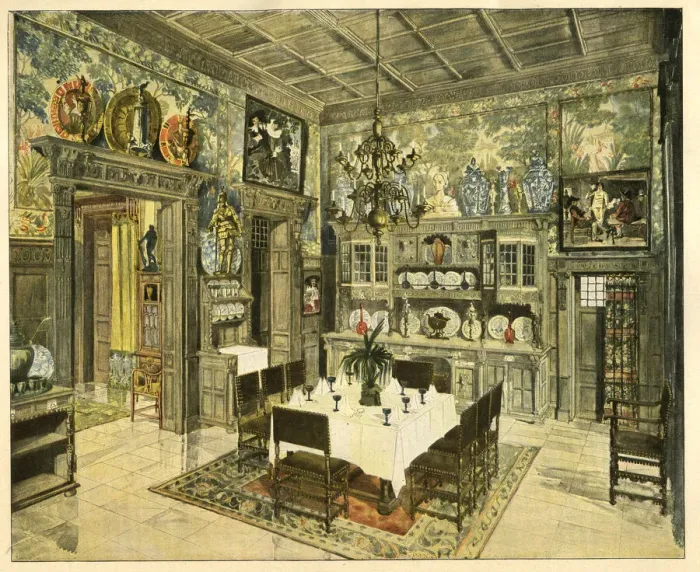 Framed Print : Room designed for a Rhenish industrialist Framed Print : Room designed for a Rhenish industrialist
