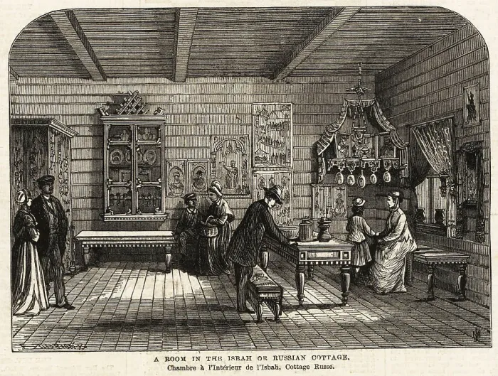 Framed Print : A room in the Isbah, Russian Departmnet, Paris Exposition, 1867 Framed Print : A room in the Isbah, Russian Departmnet, Paris Exposition, 1867