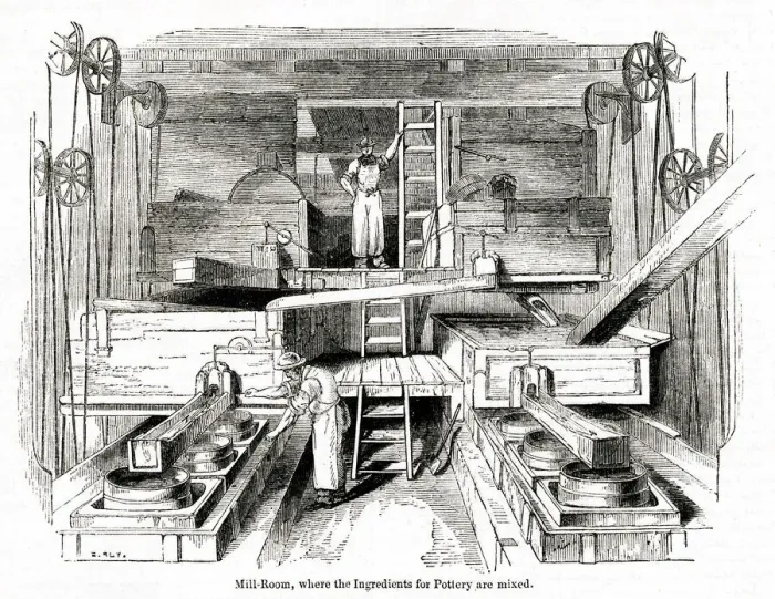 Framed Print : Mill Room in the Staffordshire Potteries Framed Print : Mill Room in the Staffordshire Potteries