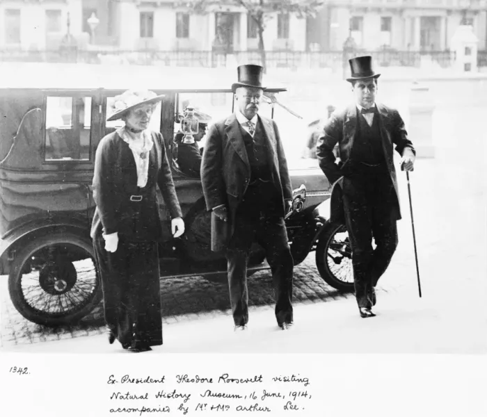 Framed Print : Roosevelt visiting the Natural History Museum, London, June Framed Print : Roosevelt visiting the Natural History Museum, London, June