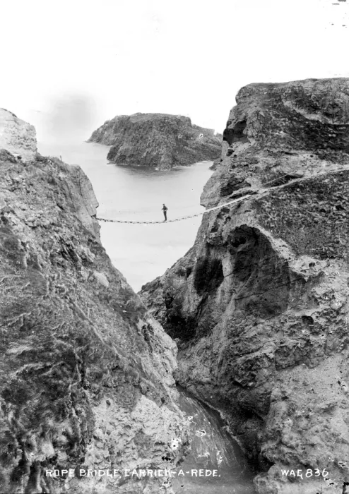 Framed Print : Rope Bridge, Carrick-A-Rede Framed Print : Rope Bridge, Carrick-A-Rede