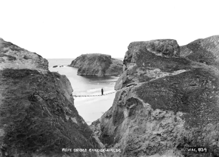 Framed Print : Rope Bridge, Carrick-A-Rede Framed Print : Rope Bridge, Carrick-A-Rede