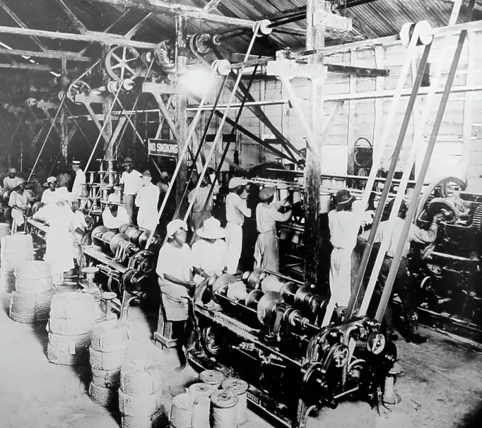 Framed Print : Rope factory in St Vincent early 1900s Framed Print : Rope factory in St Vincent early 1900s