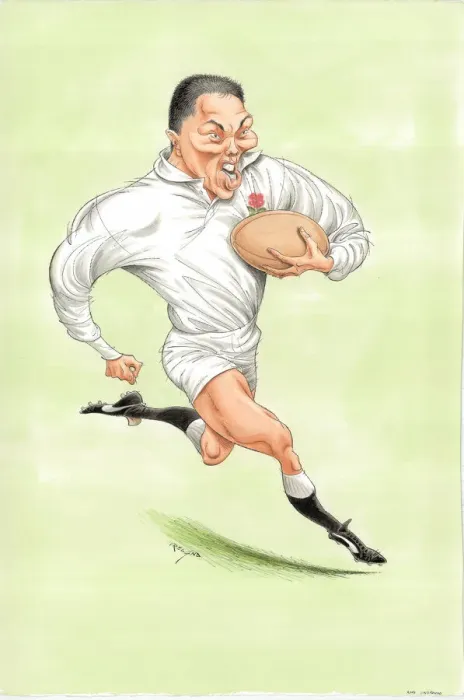 Framed Print : Rory Underwood - England rugby player Framed Print : Rory Underwood - England rugby player