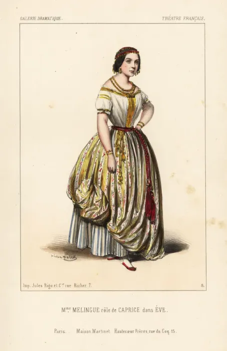 Framed Print : Rosalie Theodorine Melingue as Caprice in Eve, 1843 Framed Print : Rosalie Theodorine Melingue as Caprice in Eve, 1843