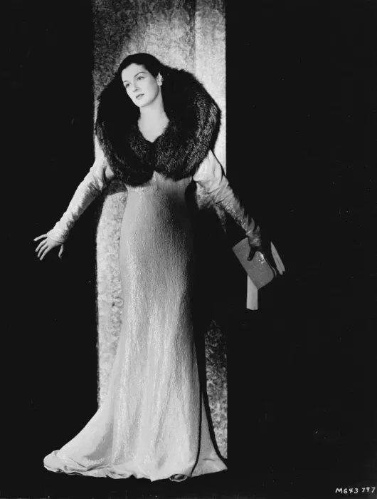 Framed Print : Rosalind Russell in a lame coat designed by Dolly Tree Framed Print : Rosalind Russell in a lame coat designed by Dolly Tree