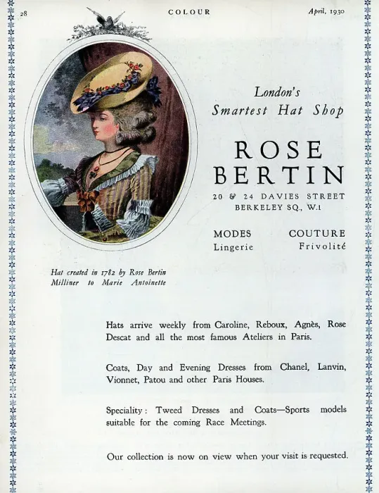 Framed Print : Rose Bertin Advertisement Framed Print : Rose Bertin Advertisement