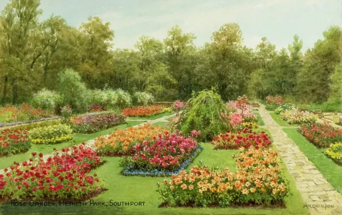 Framed Print : Rose Garden, Hesketh Park, Southport, Lancashire Framed Print : Rose Garden, Hesketh Park, Southport, Lancashire