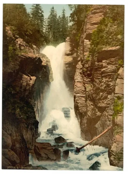 Framed Print : Rosenlaui, waterfall, Bernese Oberland, Switzerland Framed Print : Rosenlaui, waterfall, Bernese Oberland, Switzerland