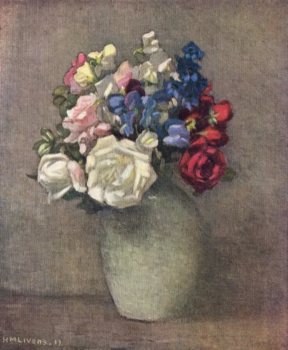 Framed Print : Roses and Sweet Peas Framed Print : Roses and Sweet Peas