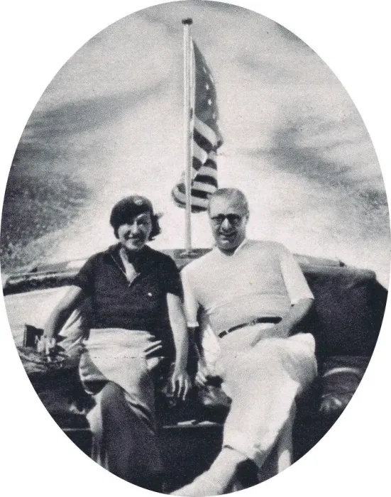 Framed Print : Rosie Dolly and her brother Edward Dolly on her speedboad on the Riviera Framed Print : Rosie Dolly and her brother Edward Dolly on her speedboad on the Riviera