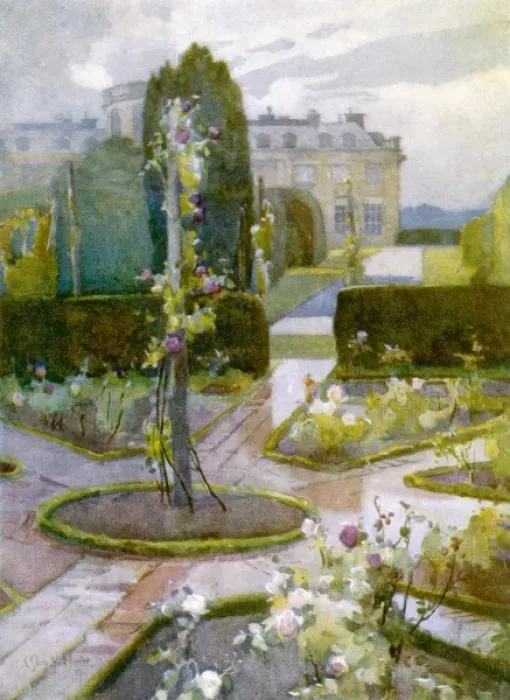 Framed Print : Rosneath House / Roses Framed Print : Rosneath House / Roses