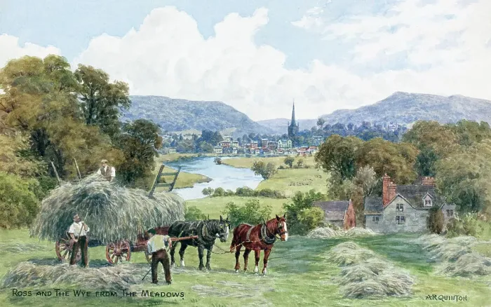 Framed Print : Ross-on-Wye, Wye Valley, Herefordshire Framed Print : Ross-on-Wye, Wye Valley, Herefordshire
