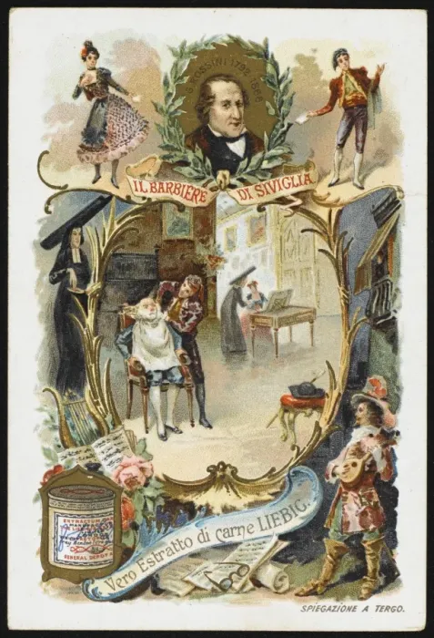 Framed Print : Rossini / Barbiere / Liebig Framed Print : Rossini / Barbiere / Liebig