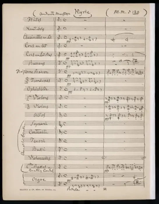 Framed Print : Rossini / Kyrie / Orch Score Framed Print : Rossini / Kyrie / Orch Score