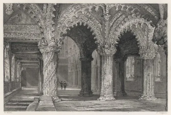 Framed Print : Rosslyn Chapel 1835 Framed Print : Rosslyn Chapel 1835